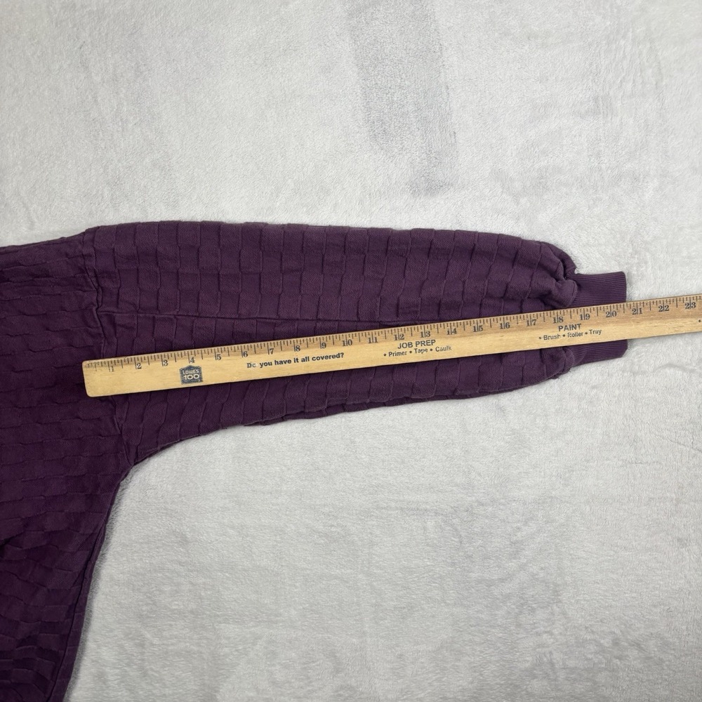 VTG Crazy Shirts San Fransico Purple LS Collared Pullover Sweater Mens M - Picture 8 of 8